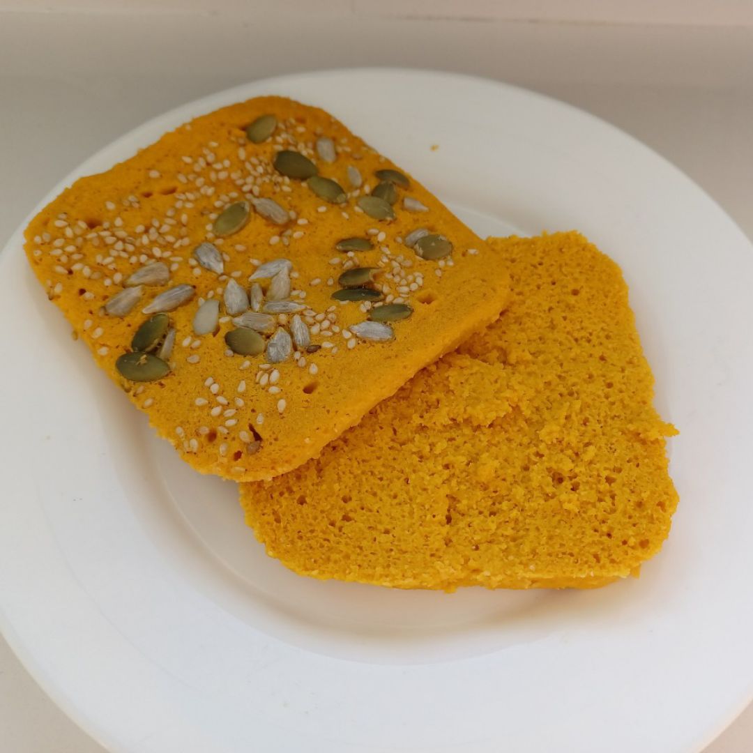Sandwich de pan de zanahoria al micro Paso 2