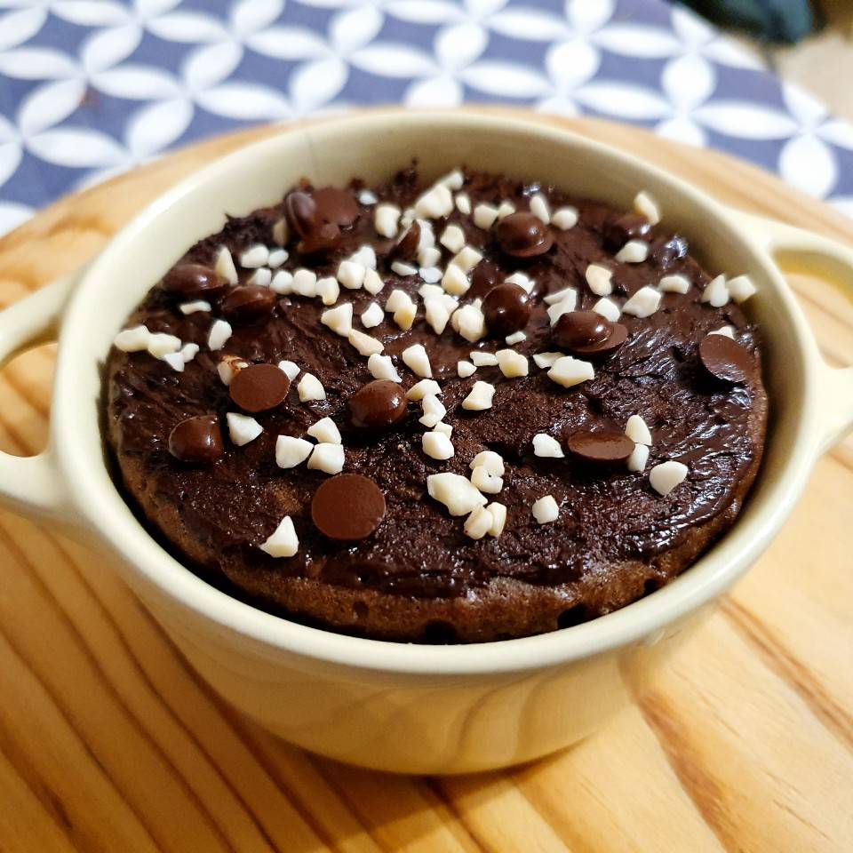 Mini bizcocho de chocolate sin horno Mini bizcocho de chocolate sin horno