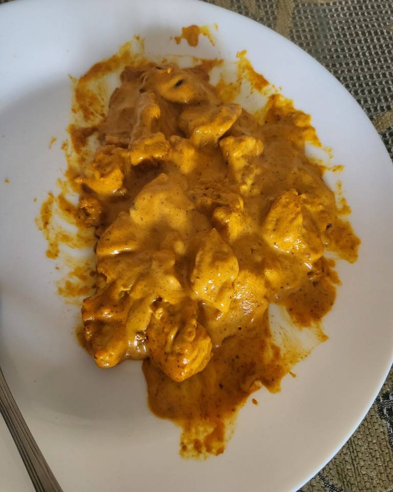 Pechuga de pollo con salsa curry Pechuga de pollo con salsa curry