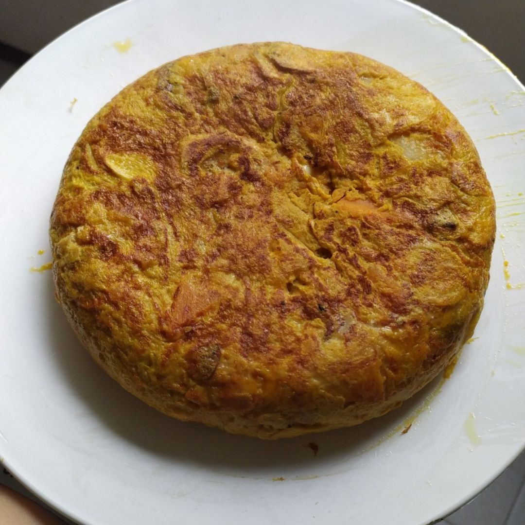Tortilla de boniato y patata Tortilla de boniato y patata