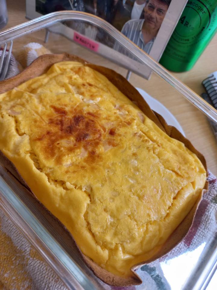 Quiche de pavo y queso sin nata