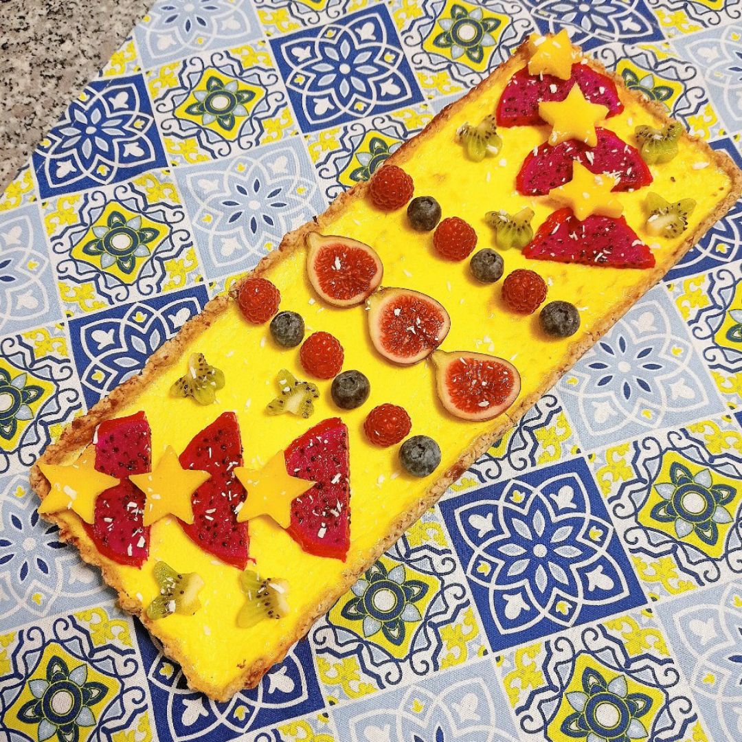 Tarta de queso 🧀 de aprovechamiento multifrutas 🥭🫐🥝🍓 Paso 3 Tarta de queso 🧀 de aprovechamiento multifrutas 🥭🫐🥝🍓 Paso 3
