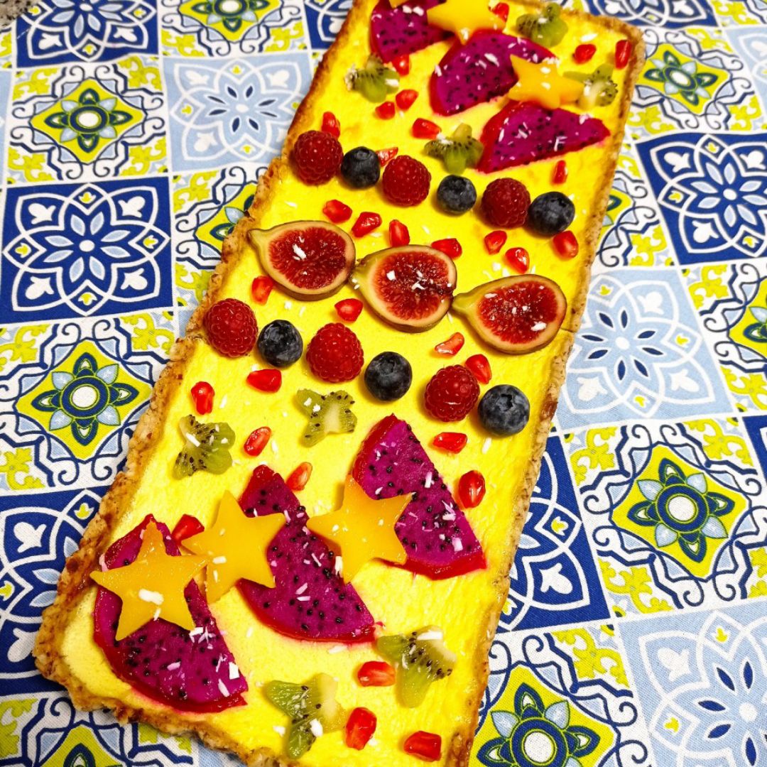 Tarta de queso 🧀 de aprovechamiento multifrutas 🥭🫐🥝🍓 Paso 3 Tarta de queso 🧀 de aprovechamiento multifrutas 🥭🫐🥝🍓 Paso 3