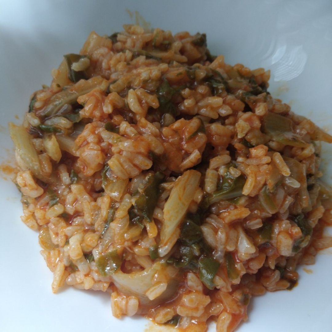 Arroz con acelgas Arroz con acelgas