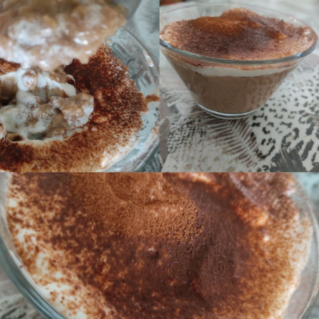 Tiramisú de avena Tiramisú de avena