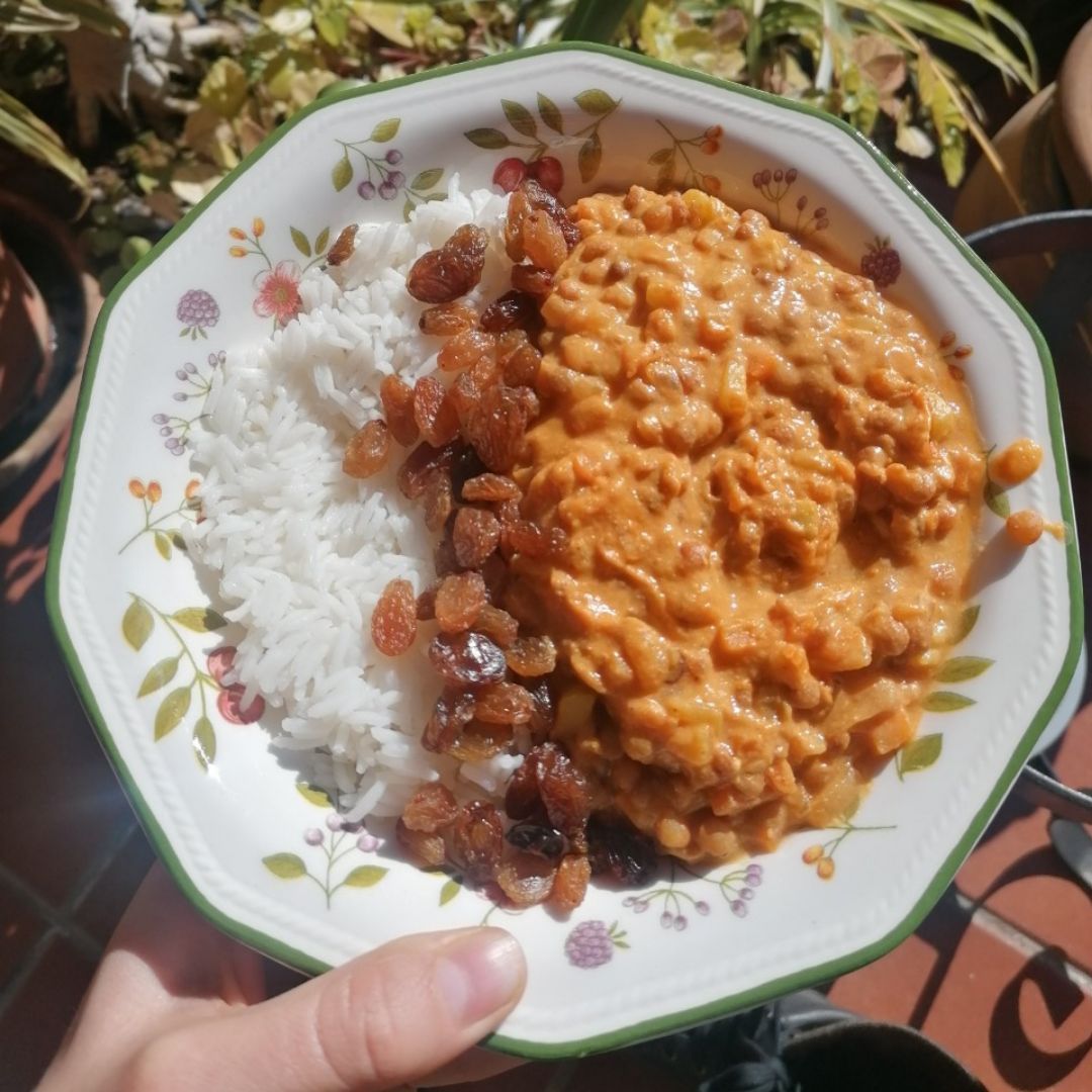 Curry de lentejas Curry de lentejas