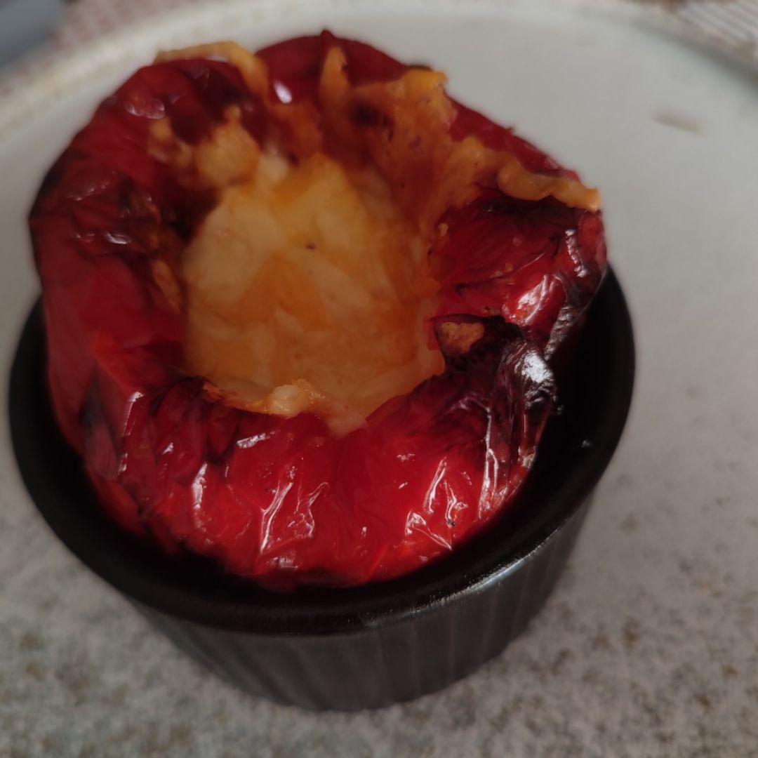 Pimiento relleno de lentejas y carne picada. Paso 2 Pimiento relleno de lentejas y carne picada. Paso 2