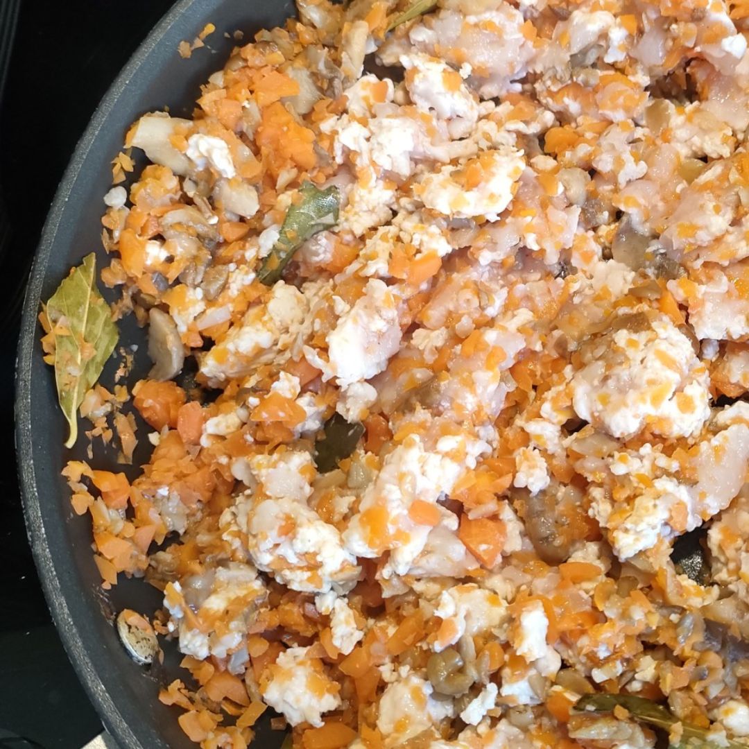 Boloñesa de pollo Paso 2