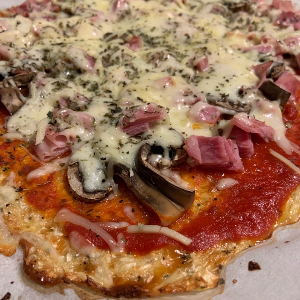 Pizza con masa de coliflor 
