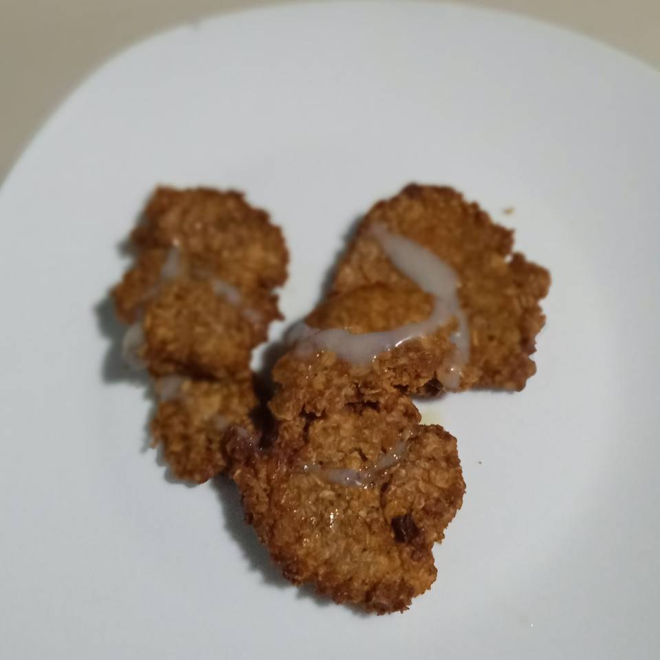 Arepa de avena con leche condensada 