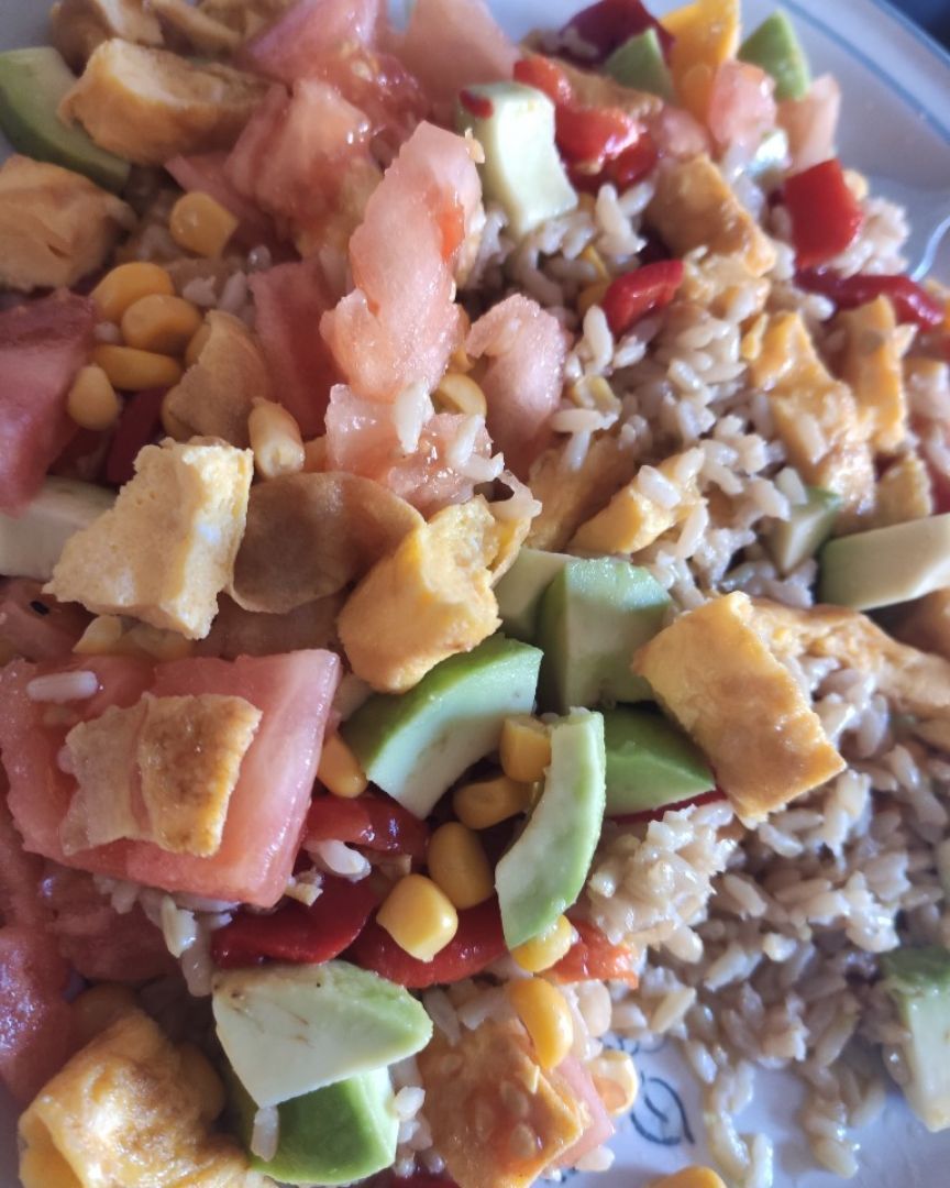 Ensalada de arroz rápida Ensalada de arroz rápida