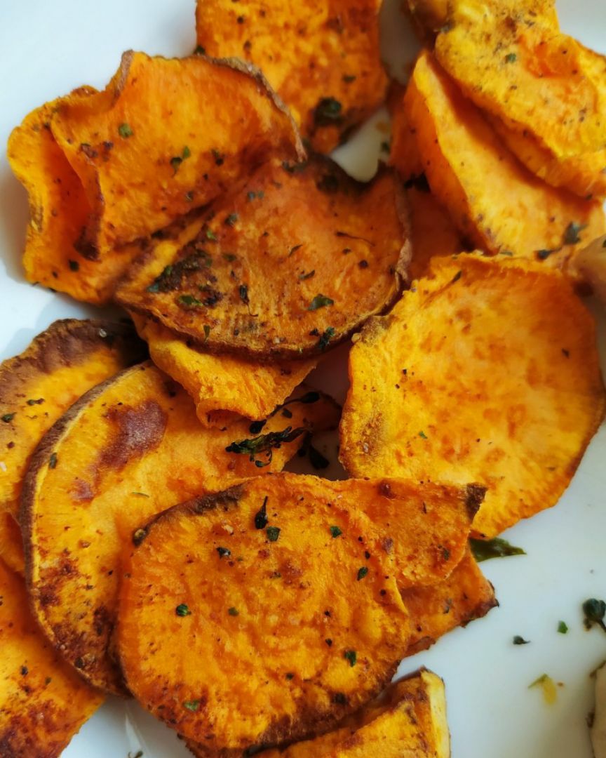 Chips de boniato en airfrier 🍠