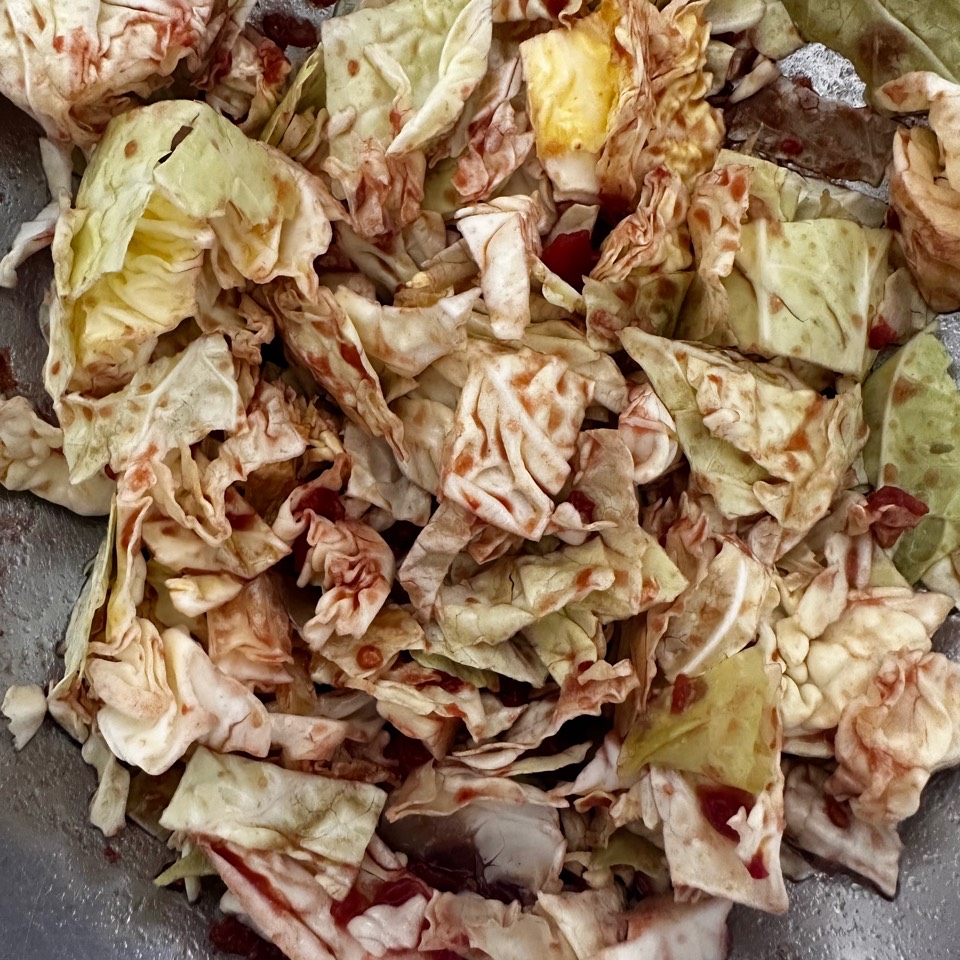 Ensalada de repollo a La Manchega Ensalada de repollo a La Manchega