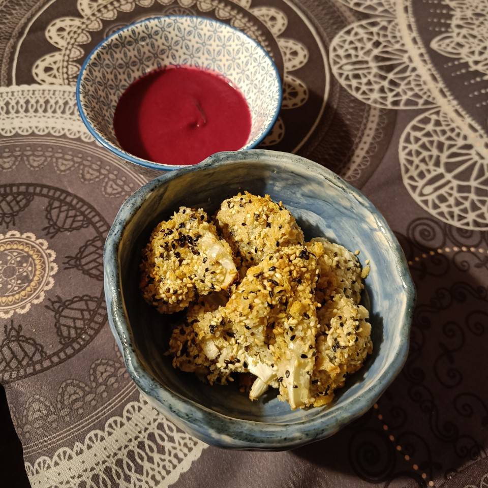 Coliflor crujiente en airfryer 