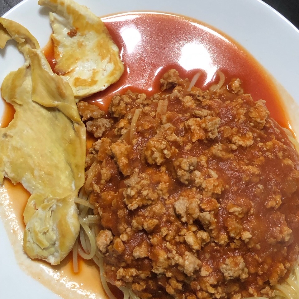 Huevos con zanahoria y champiñones 