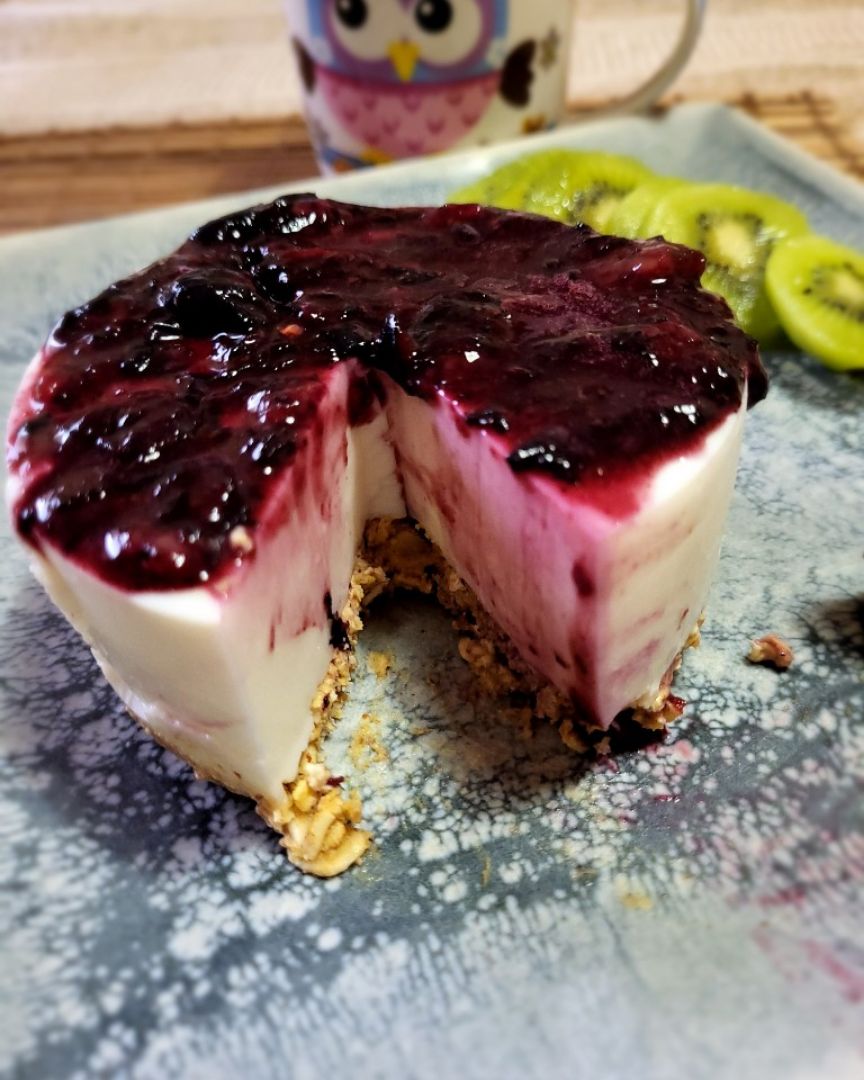 Mousse de queso con arándanos 🫐🫐