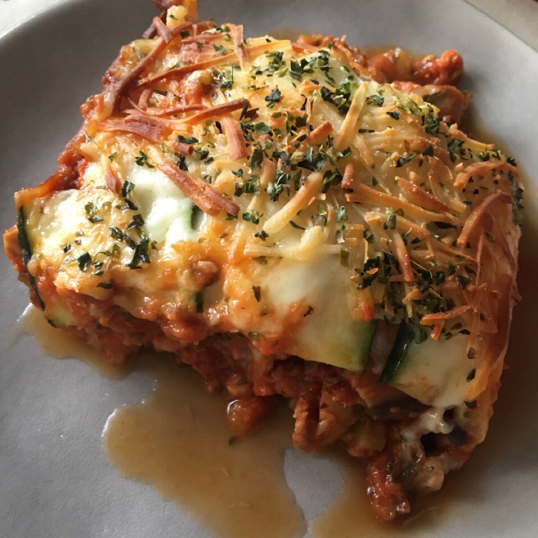 Lasaña de calabacín y atún 