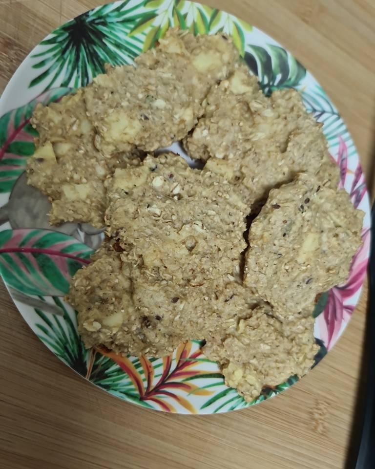 Galletas avena manzana y proteina Galletas avena manzana y proteina