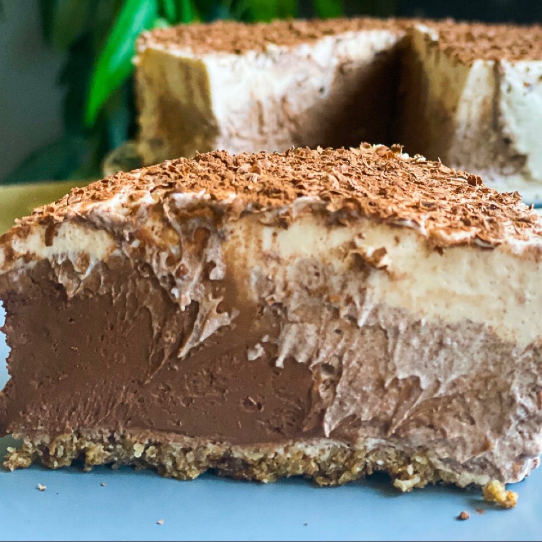 Tarta de queso tres chocolates Paso 4 Tarta de queso tres chocolates Paso 4
