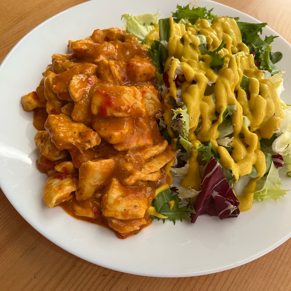 Pollo curry y leche de coco Pollo curry y leche de coco