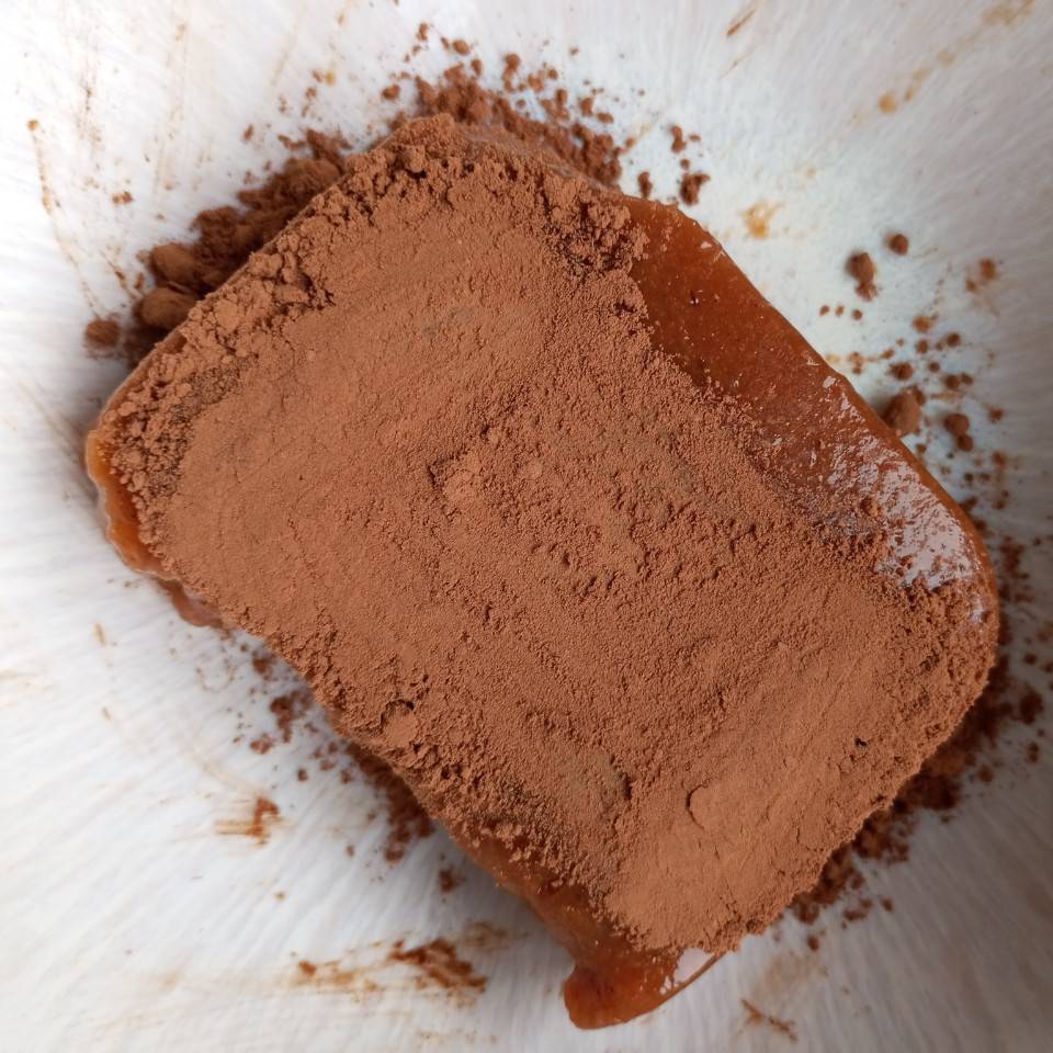 Mousse de caqui y chocolate 🍫