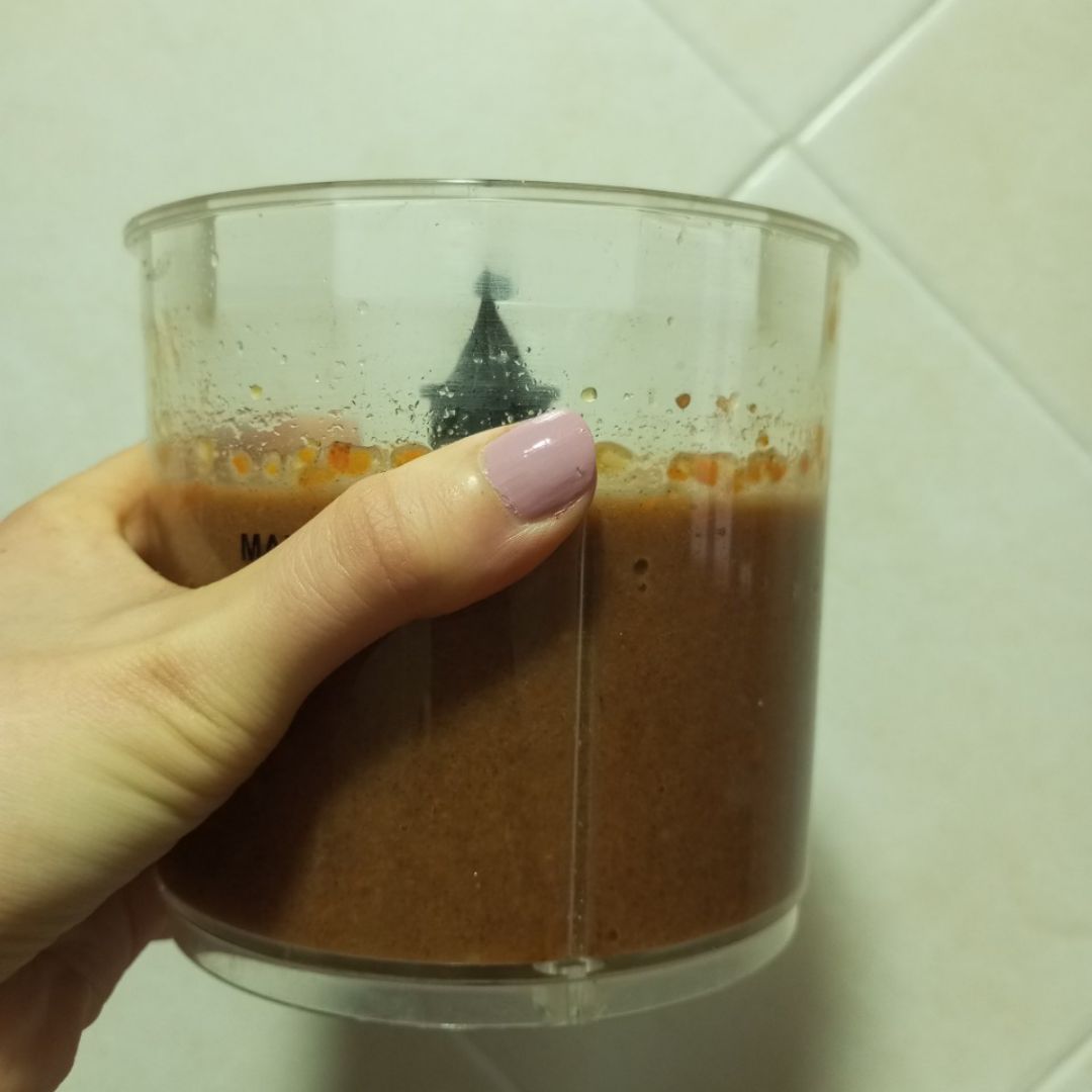 Mousse de caqui y chocolate 🍫 Paso 1 Mousse de caqui y chocolate 🍫 Paso 1