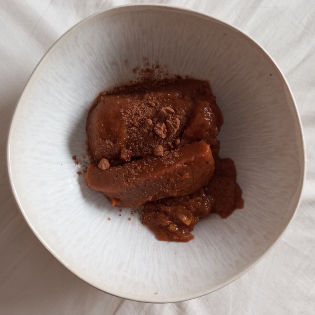 Mousse de caqui y chocolate 🍫 Paso 3 Mousse de caqui y chocolate 🍫 Paso 3