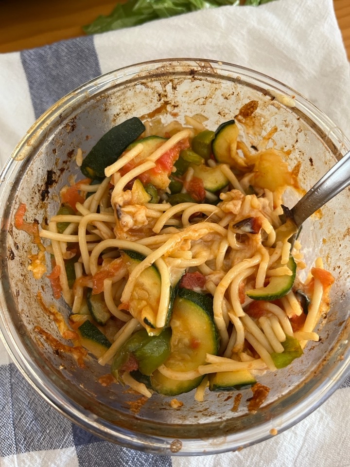 Espaguetis con verdura 