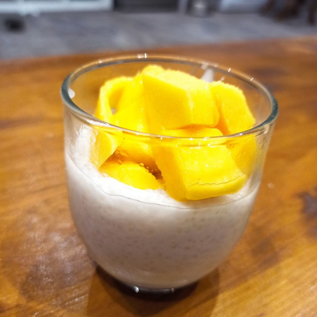 Tapioca con mango Tapioca con mango