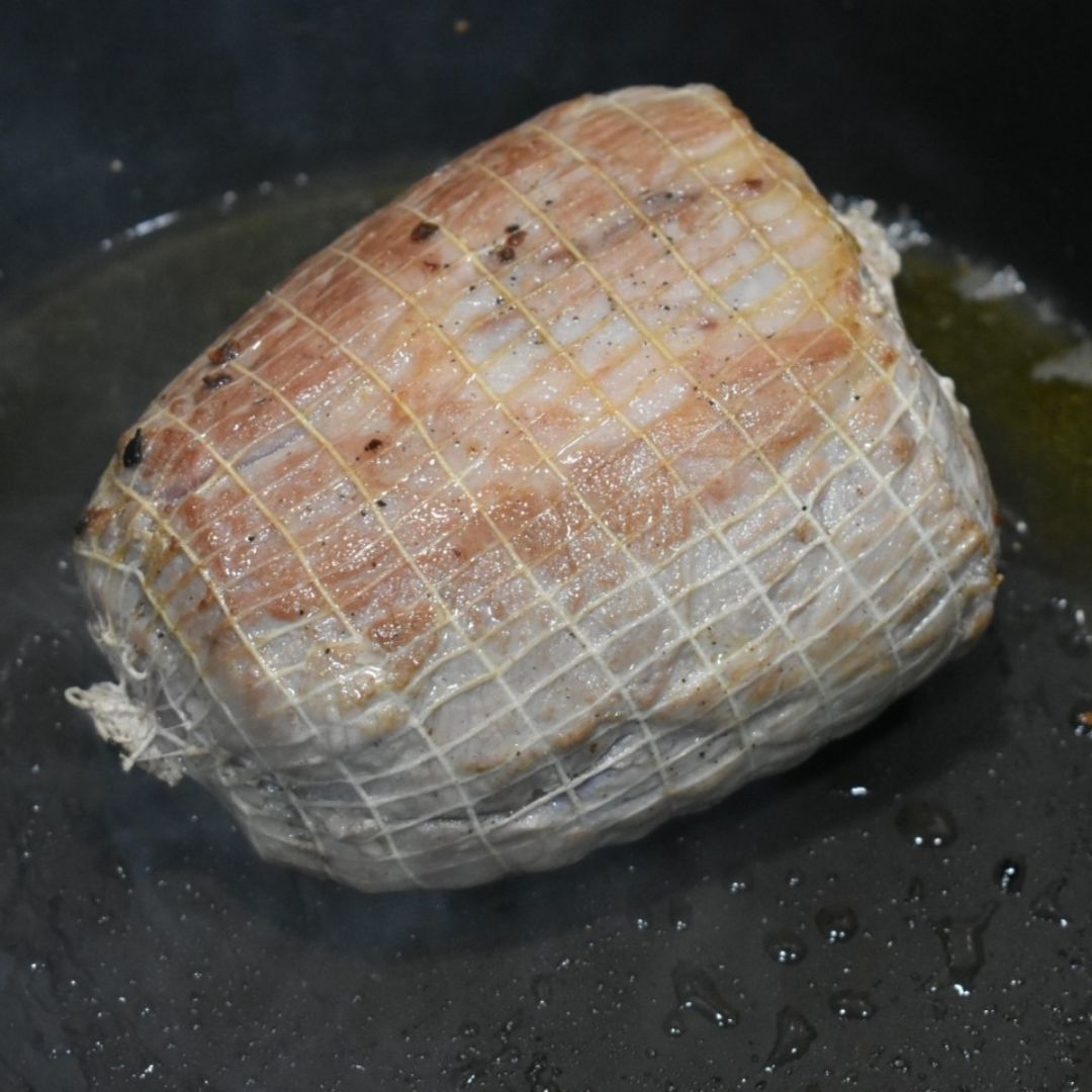 Cabeza de lomo en salsa  Paso 0