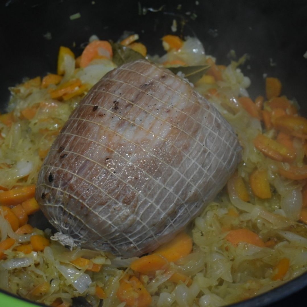 Cabeza de lomo en salsa  Paso 5