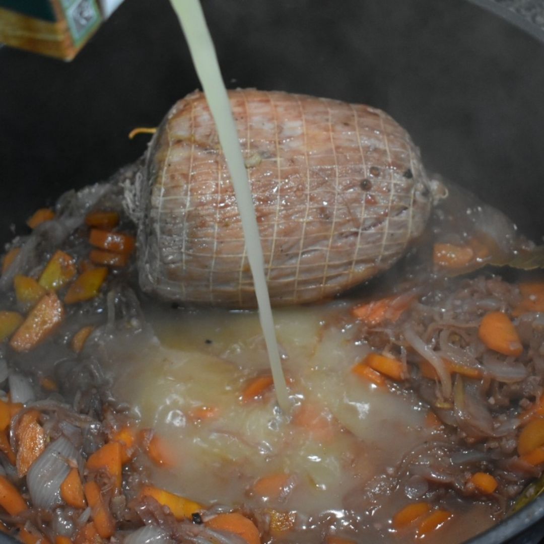 Cabeza de lomo en salsa  Paso 7