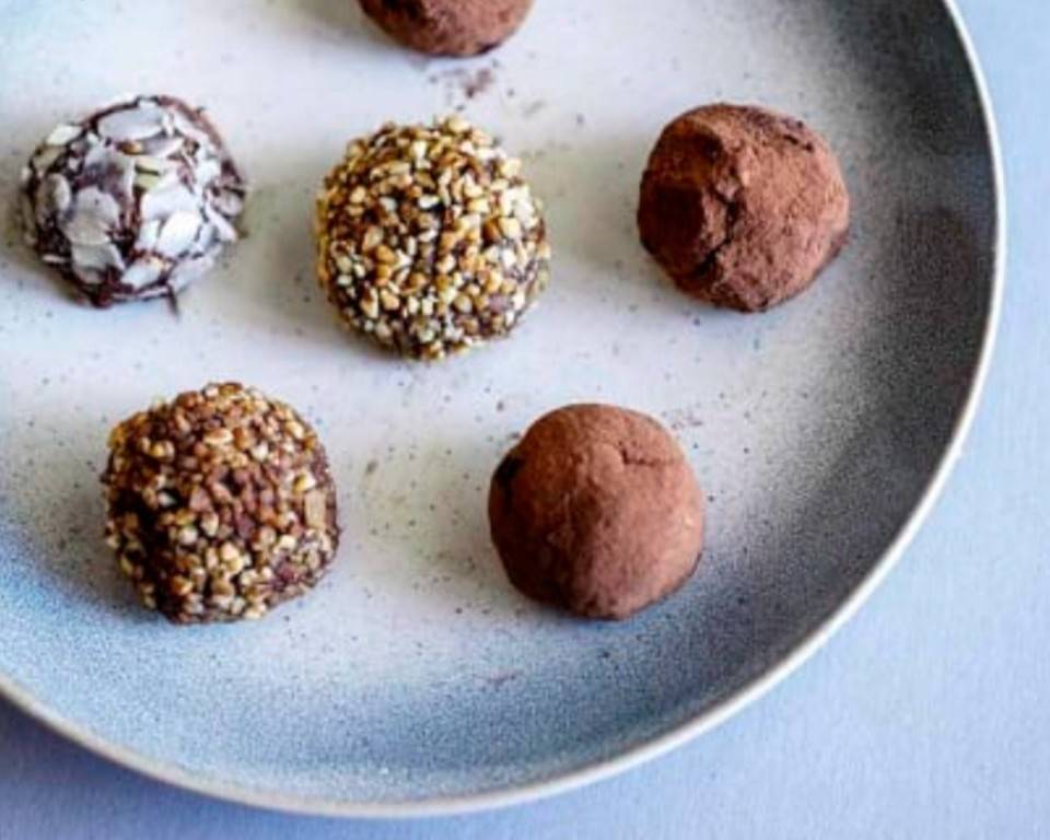 Trufas de Chocolate Saludables! Trufas de Chocolate Saludables!