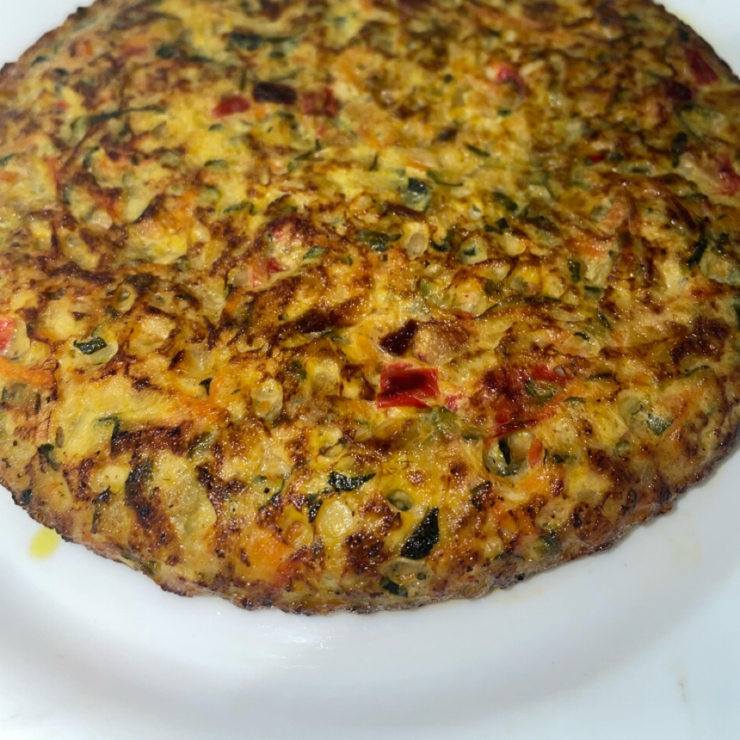Tortilla de verduras y atun Tortilla de verduras y atun