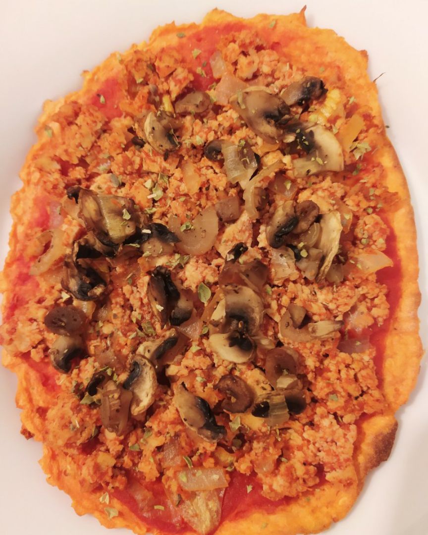 Pizza con base de boniato 🍠 Pizza con base de boniato 🍠