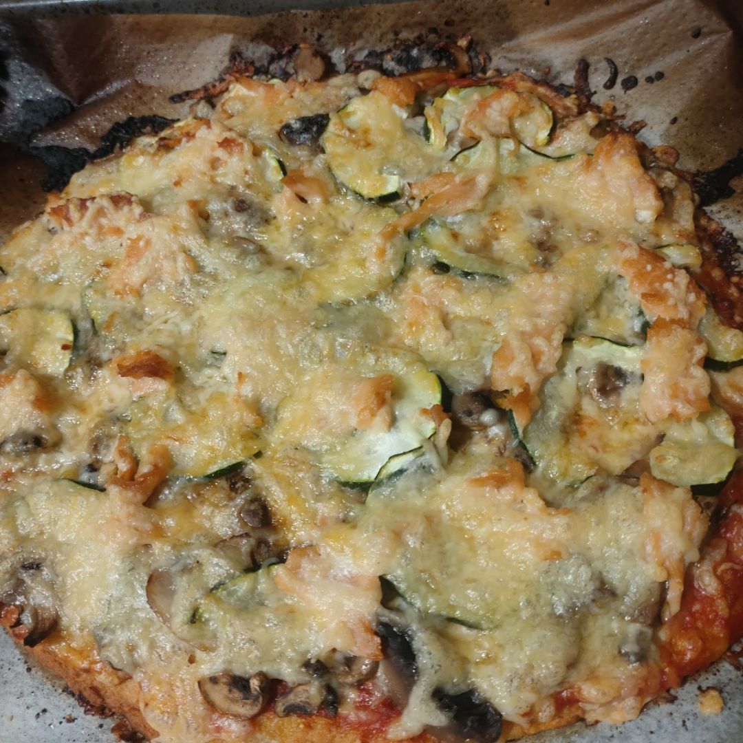Pizza saludable sin gluten y sin lactosa Pizza saludable sin gluten y sin lactosa
