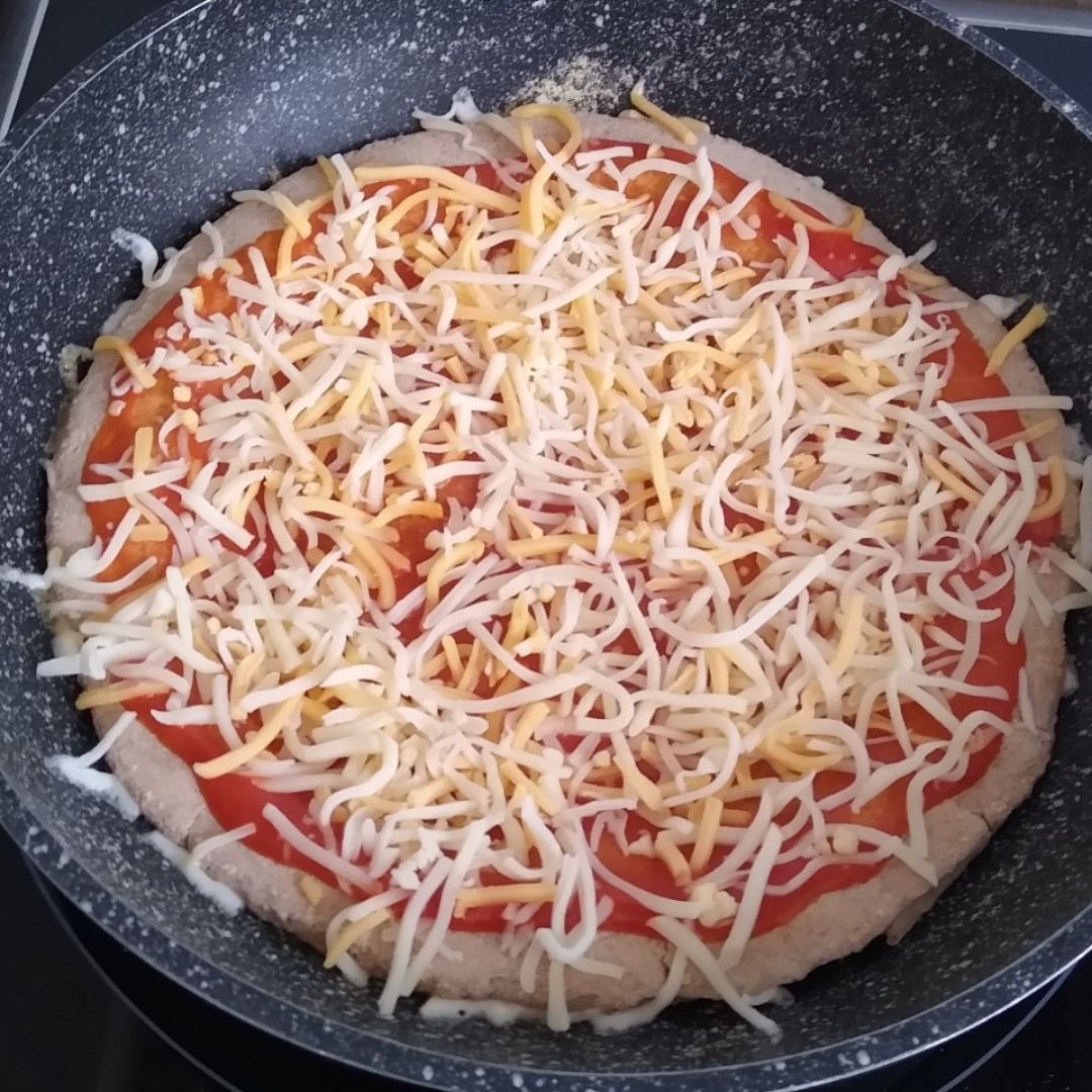 Pizza integral a la sarten Paso 2 Pizza integral a la sarten Paso 2