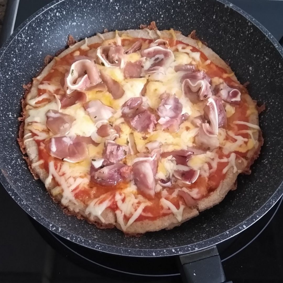 Pizza integral a la sarten Paso 3 Pizza integral a la sarten Paso 3