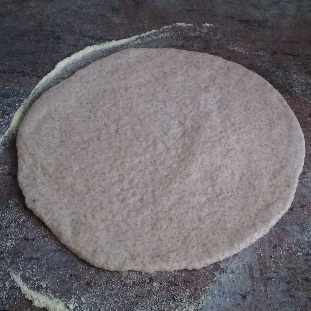 Pizza integral a la sarten Paso 8 Pizza integral a la sarten Paso 8