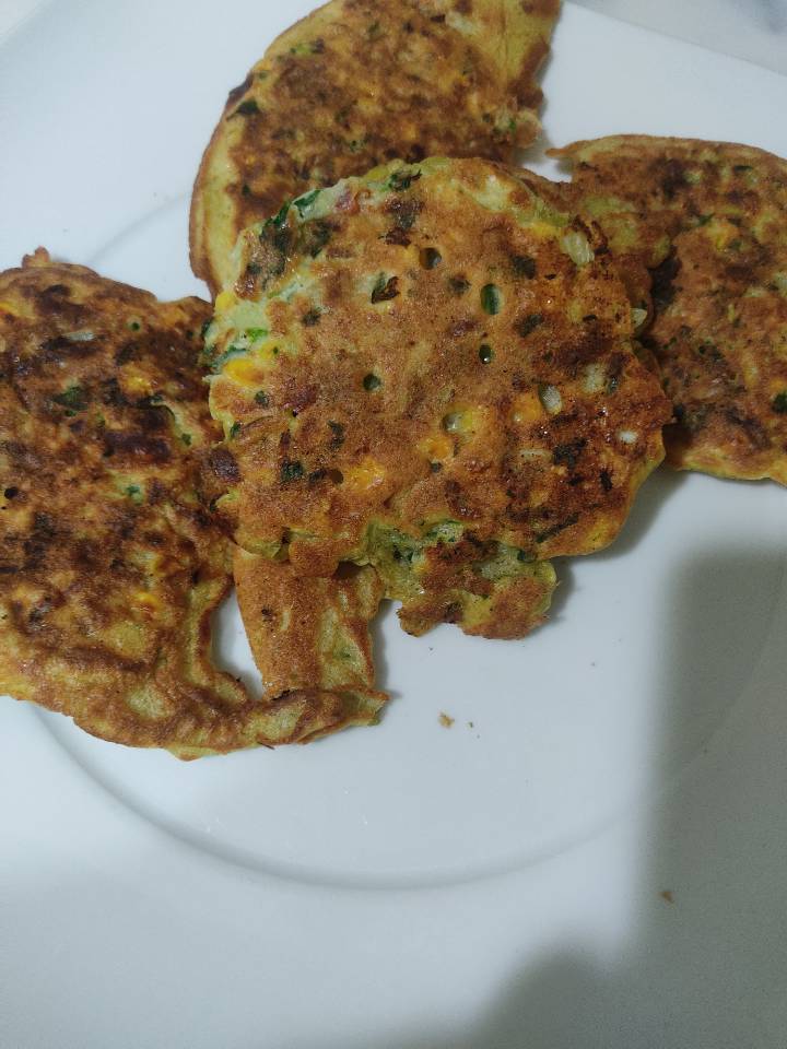 Tortitas de maíz y espinacas 🌽