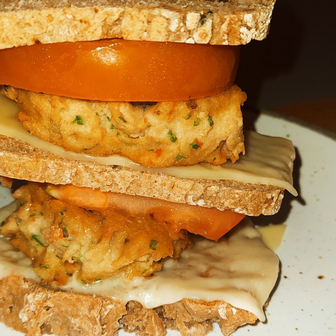 Hamburguesa de merluza Hamburguesa de merluza