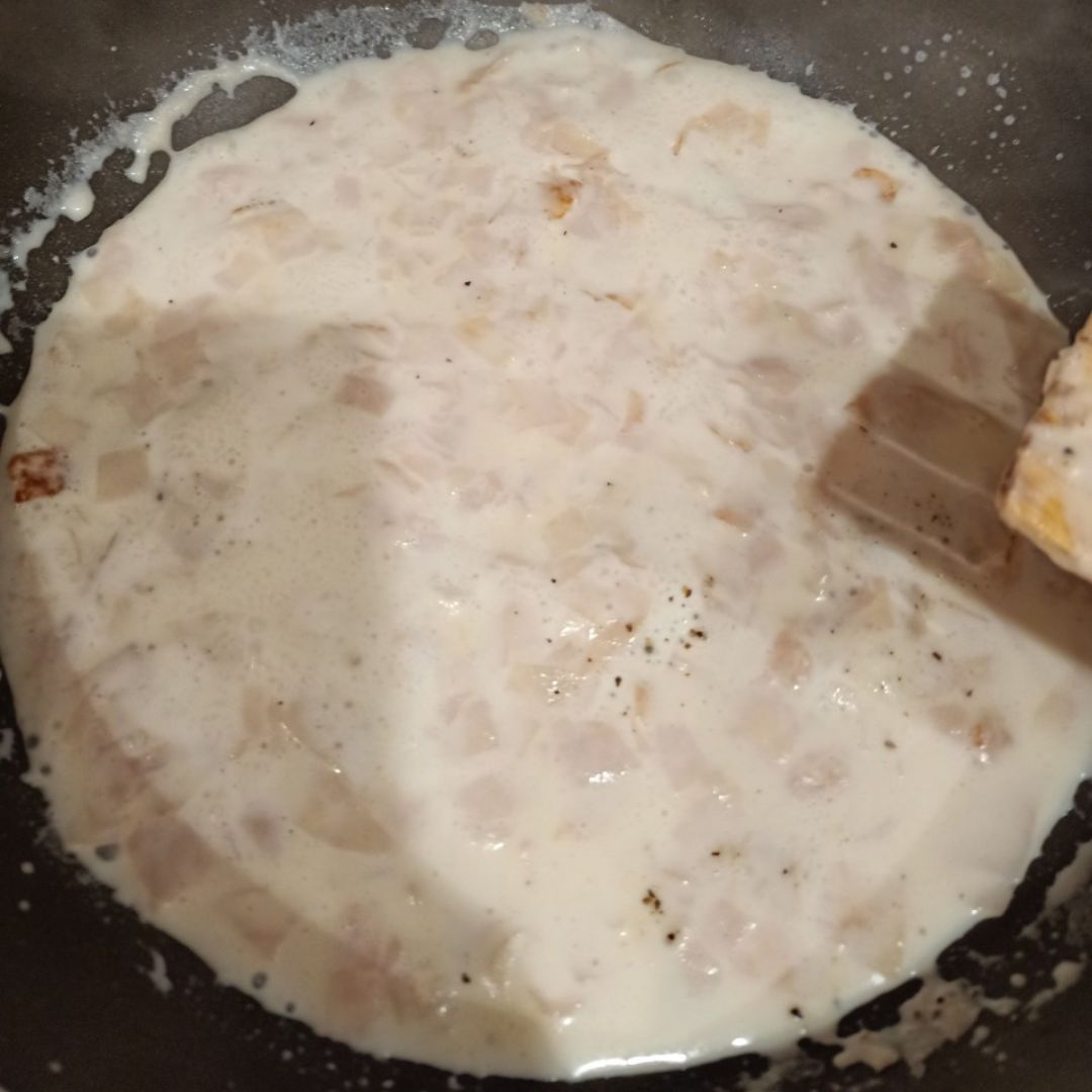 Gnoccis con falsa carbonara ⭐ Paso 2 Gnoccis con falsa carbonara ⭐ Paso 2