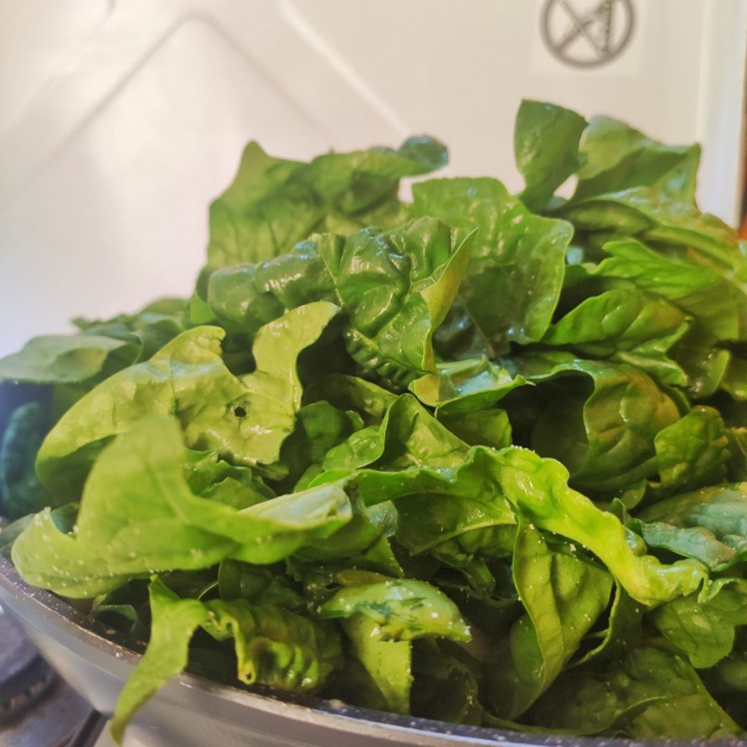 ÑOQUIS CON JAMÓN Y ESPINACAS Paso 1