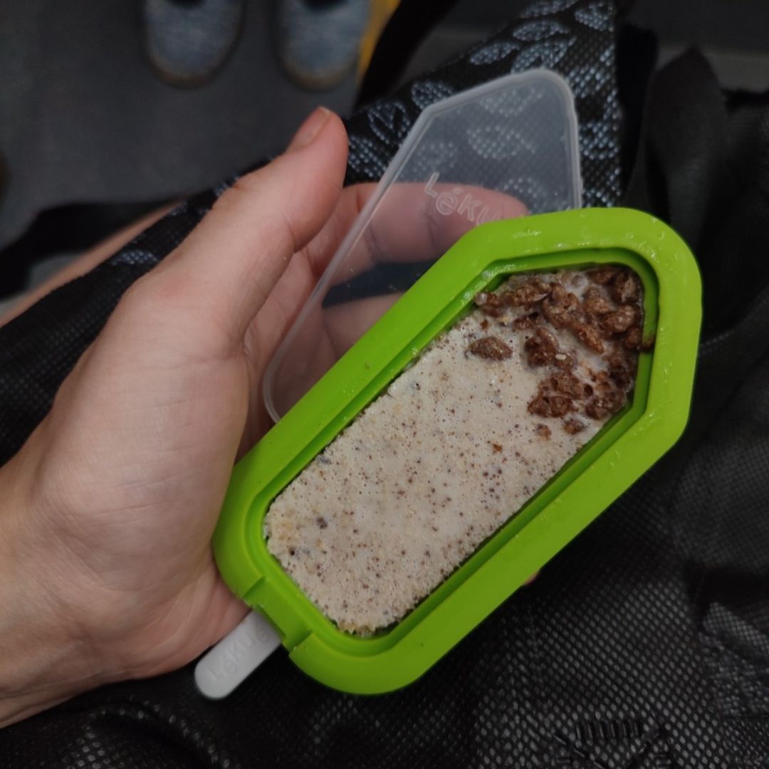 Helado de paraliné de avellanas. Helado de paraliné de avellanas.