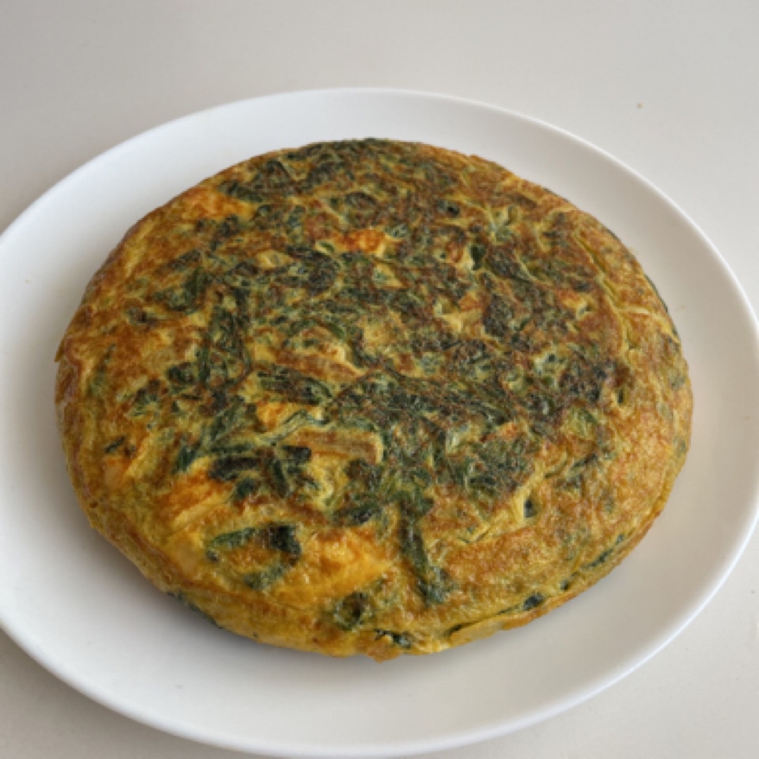 Tortilla de espinacas 