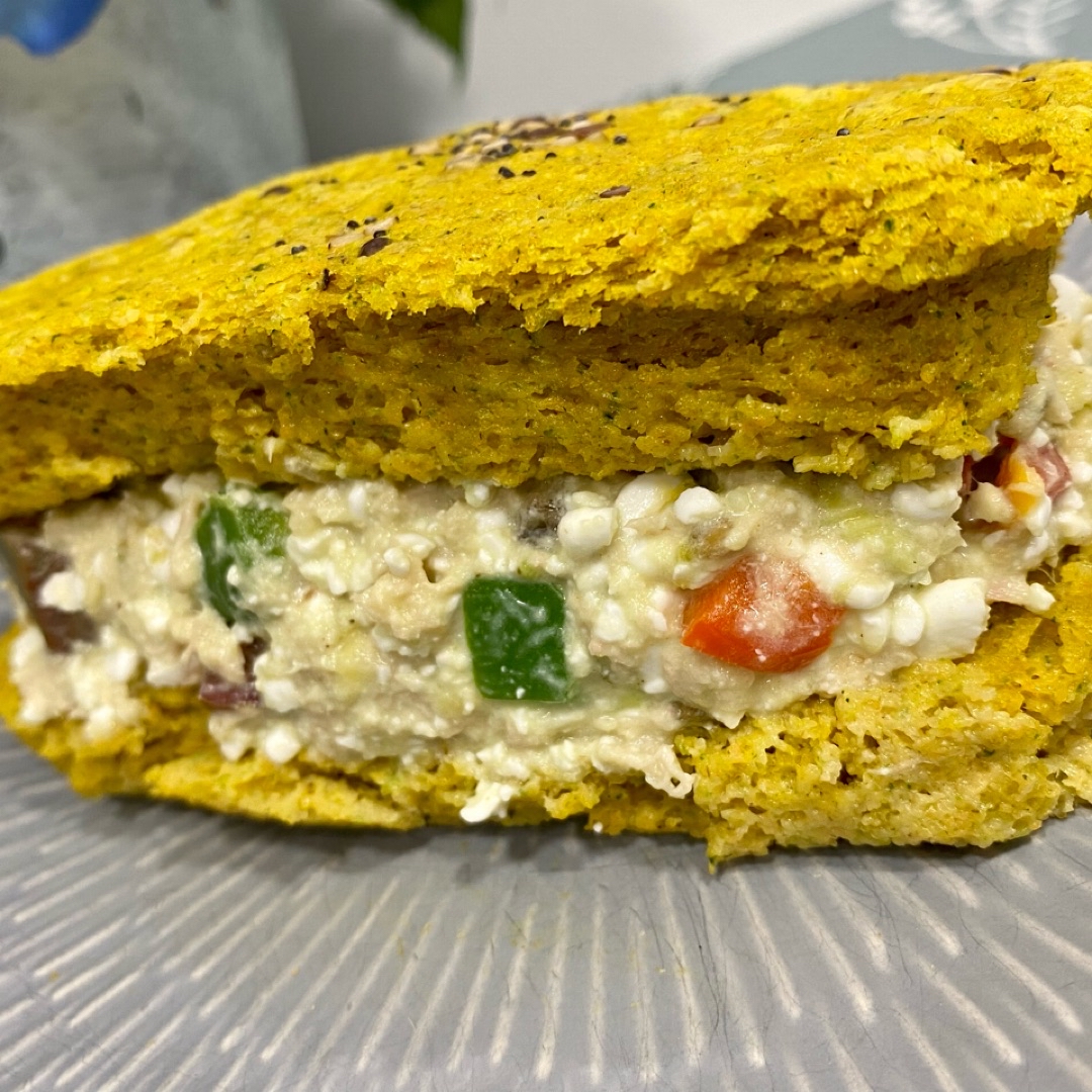 Sándwich de pan de verduras Paso 6 Sándwich de pan de verduras Paso 6
