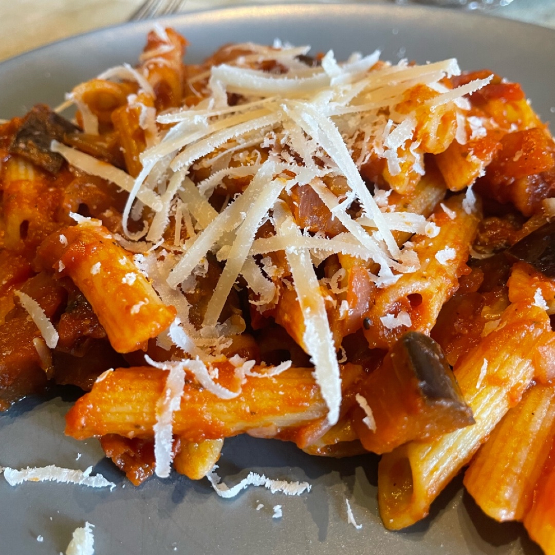Pasta con berenjena Pasta con berenjena