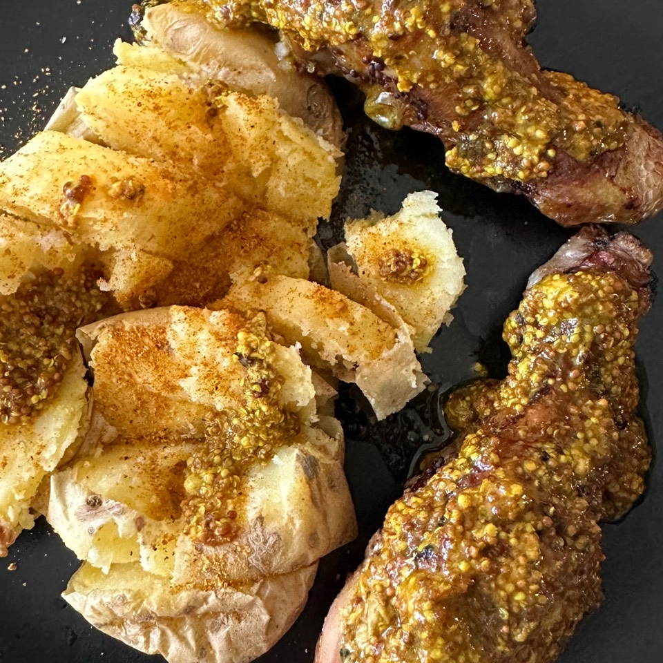 Muslos de pollo en salsa de mostaza y curry en airfryer Muslos de pollo en salsa de mostaza y curry en airfryer