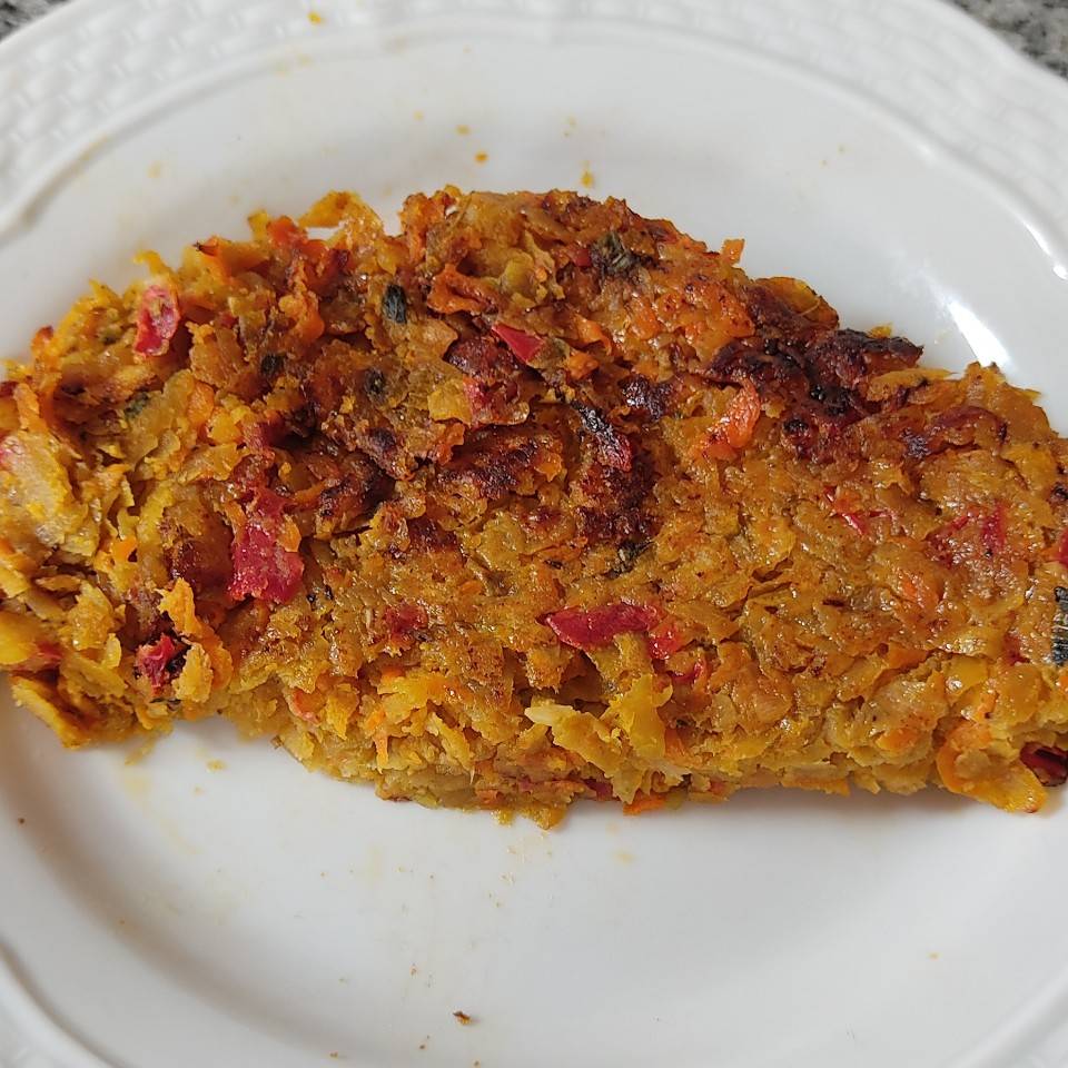Tortilla de zanahoria y barata Tortilla de zanahoria y barata