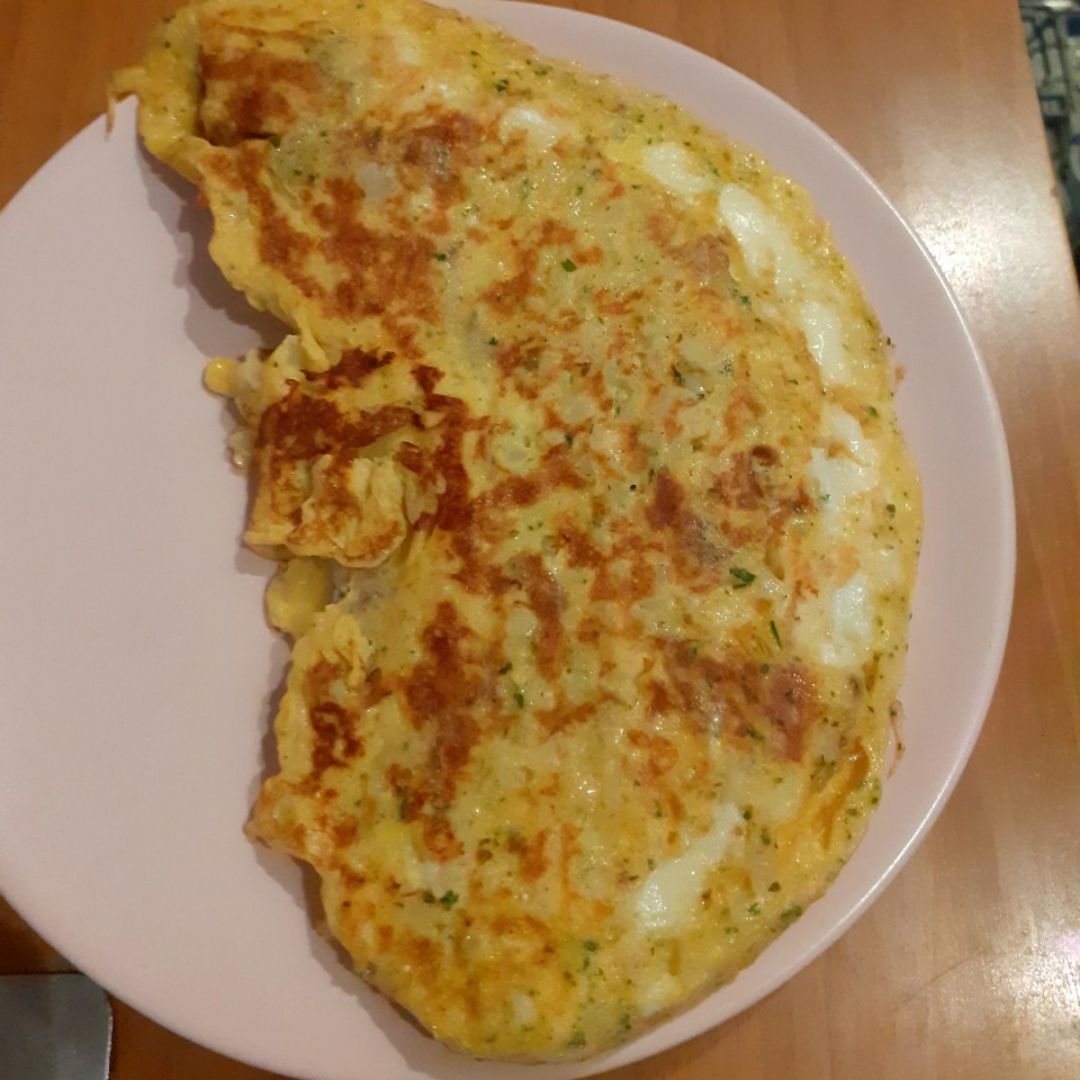 Tortilla de coliflor y queso 😻
